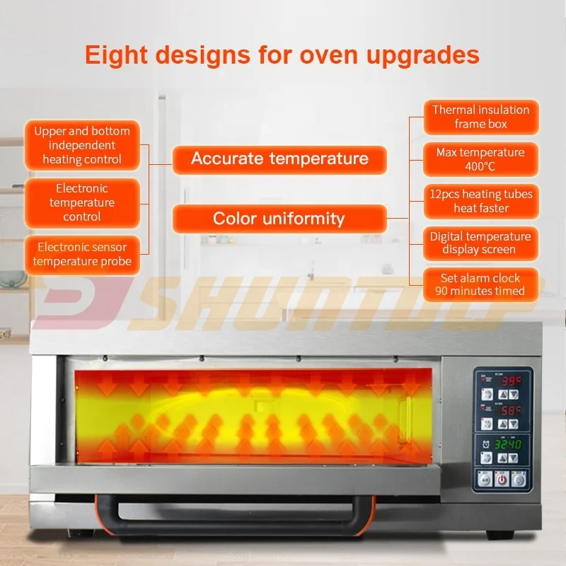 1 deck 1 tray, Commercial electric bread oven, One tray deck oven  bakery equipment