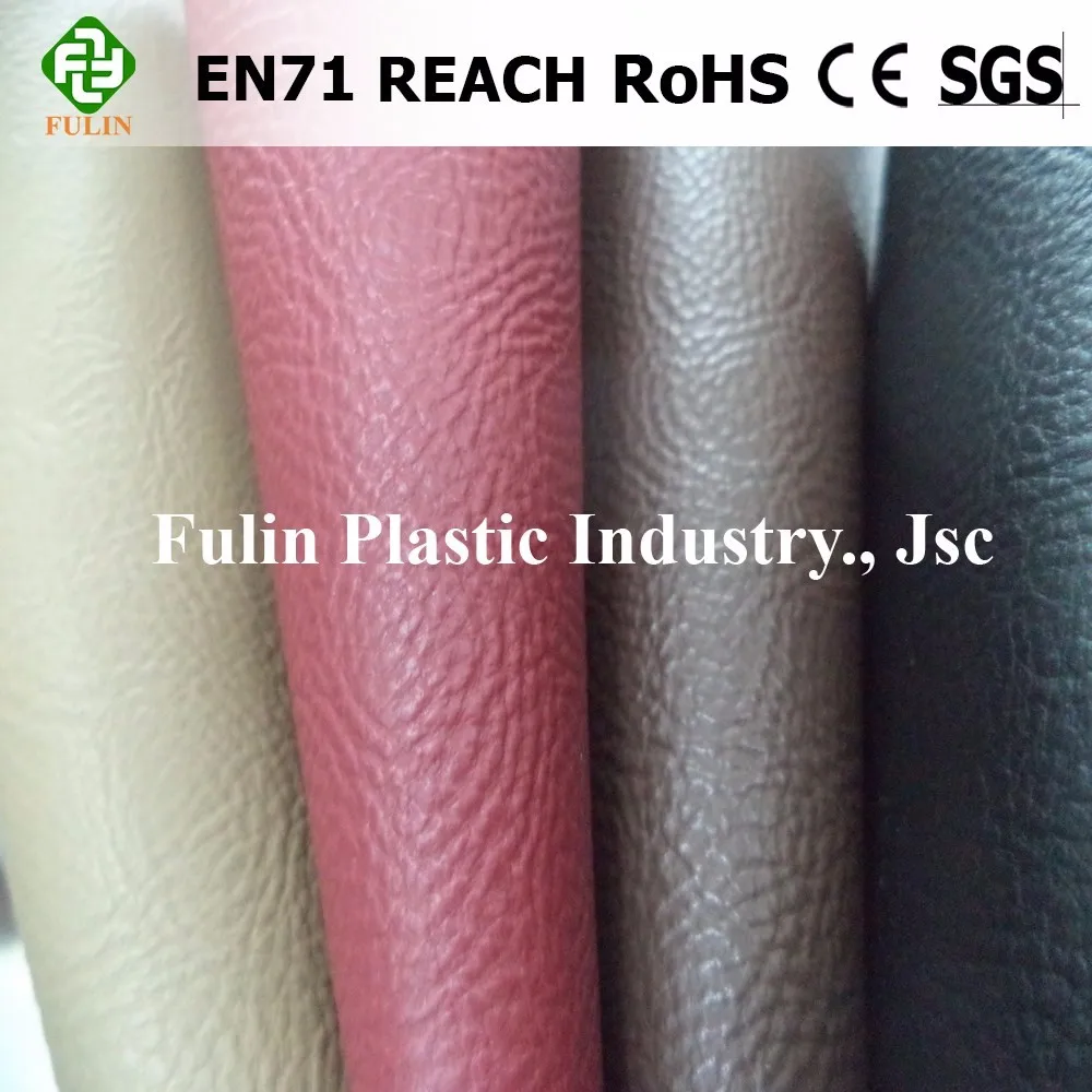 Vietnam Import PVC Rexine Cloth Nonwoven Backing Synthetic Elasticity Embossed PU Sofa Bag Furniture Chair Garment Football