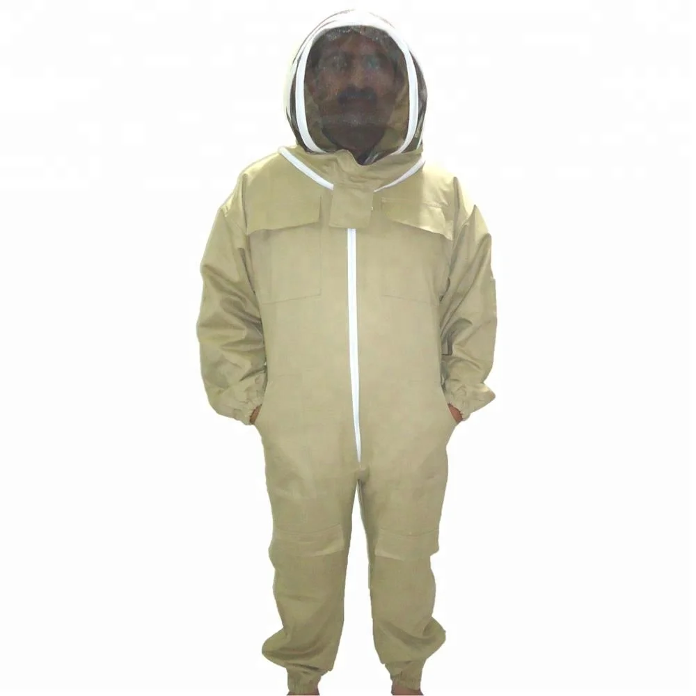 Safety Suit Khaki Bee Sting Safety Suit Best Quality Tan Beekeeping Protection Suit Fida Hussain Beekeepers
