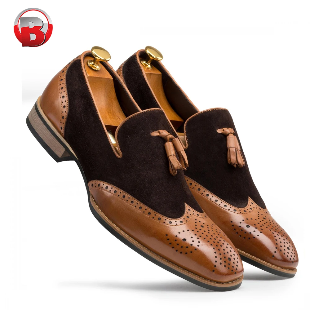 New design slip on casual pure genuine party wear loafer synthetic leather shoes men