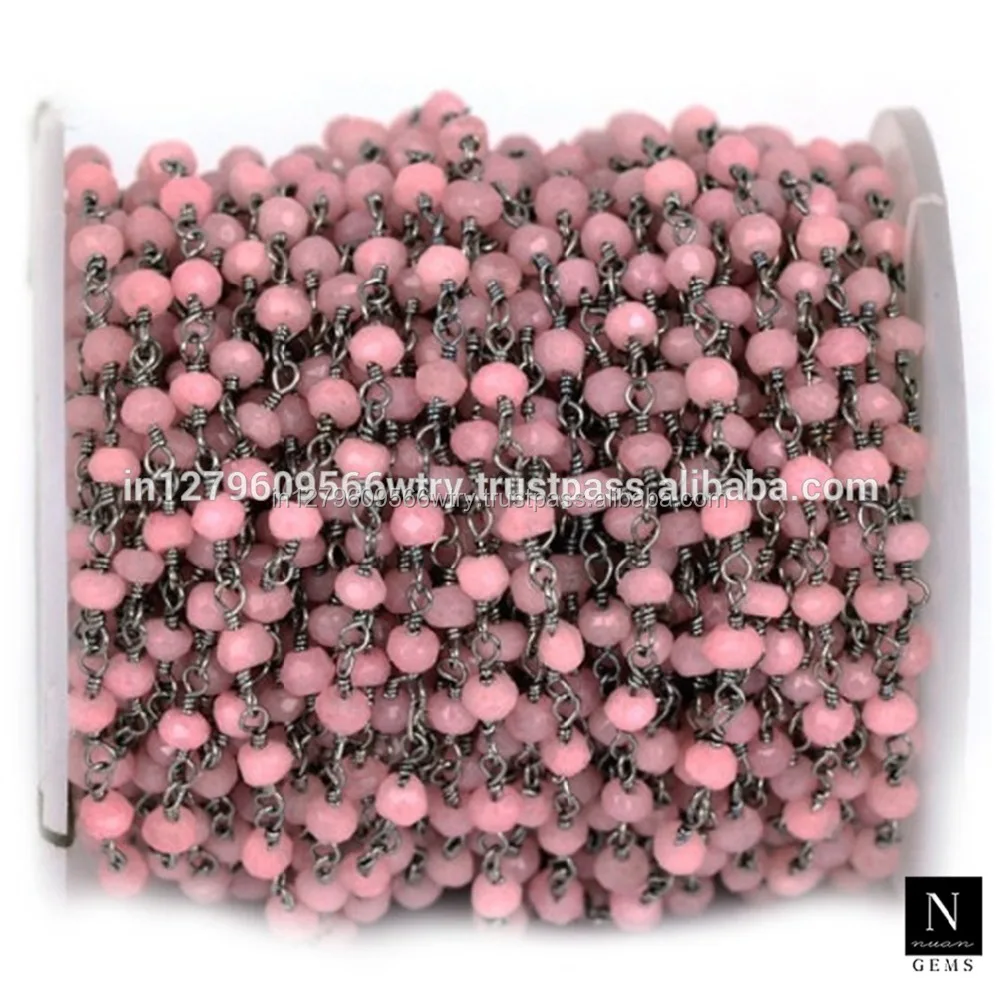 Black Plated Brass Rosary Chains Roll Charms Wire Wrap Link Rosary Beads Chains Roll For Jewelry Making Handmade Jewel Wholesale