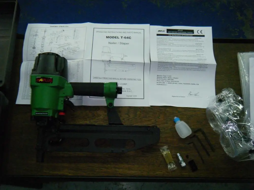 APLUS T-64C, 13GA 32-64MM T-NAIL CONCRETE NAILER,32-64MM SENCO N STAPLE,