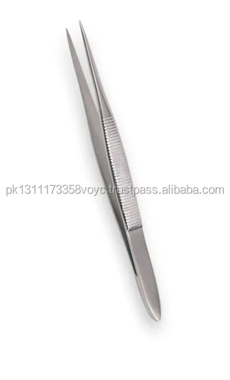 Eyebrow tweezers Stainless Steel Slanted Tip with plastic handle Professional high quality Private Label Manicure & Pedicure