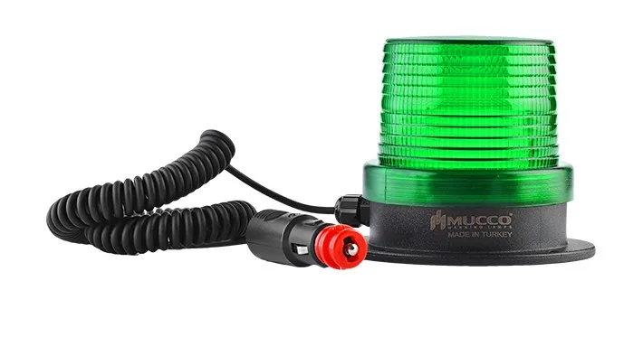 Magnetic Base  Strobing Light Amber Red Blue Green Lens Led Strobe Beacon Lights for towing cranes forklifts
