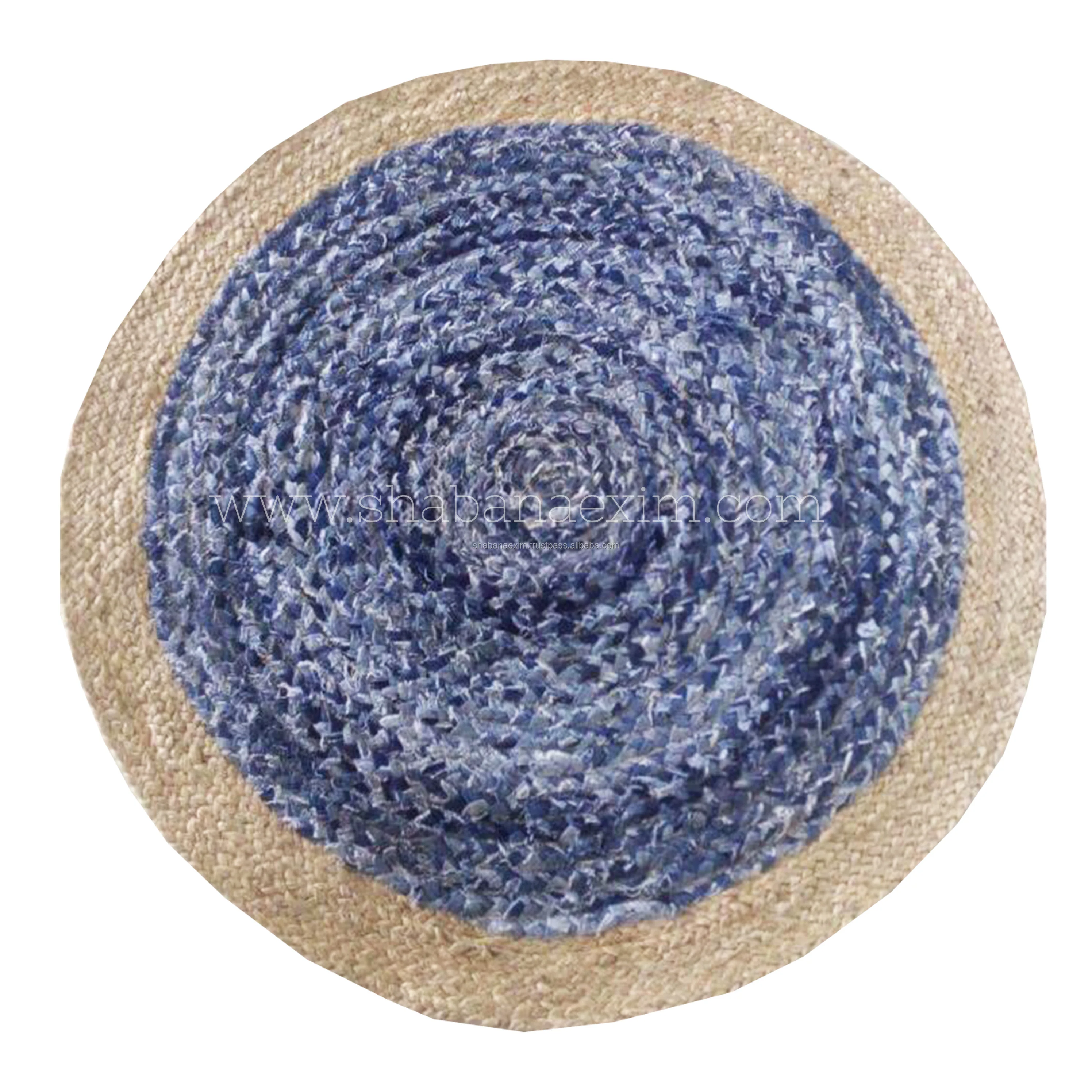 Indian Supplier High Quality Hand Braided Jute Carpet Hot Sale Handmade Prayer Jute Floor Rug Area Rug