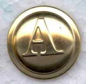 premium quality whole sale price tactical shank button Brass buttons with gold plated for coat jacket