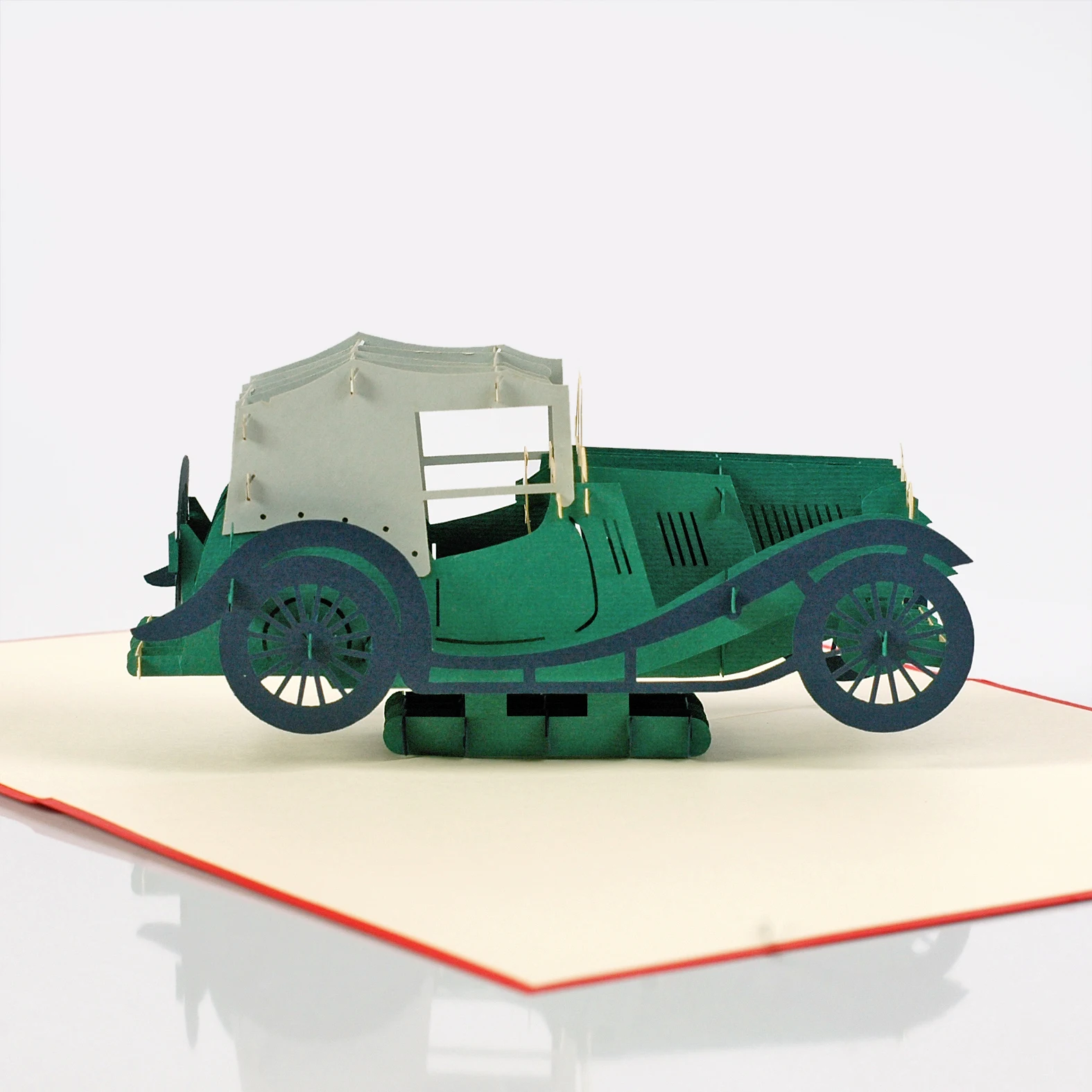 Wholesale Laser Cutting 3d Greeting Popup Card With Design Model  Car in 3D Pop-Up Card for Birthday or father day
