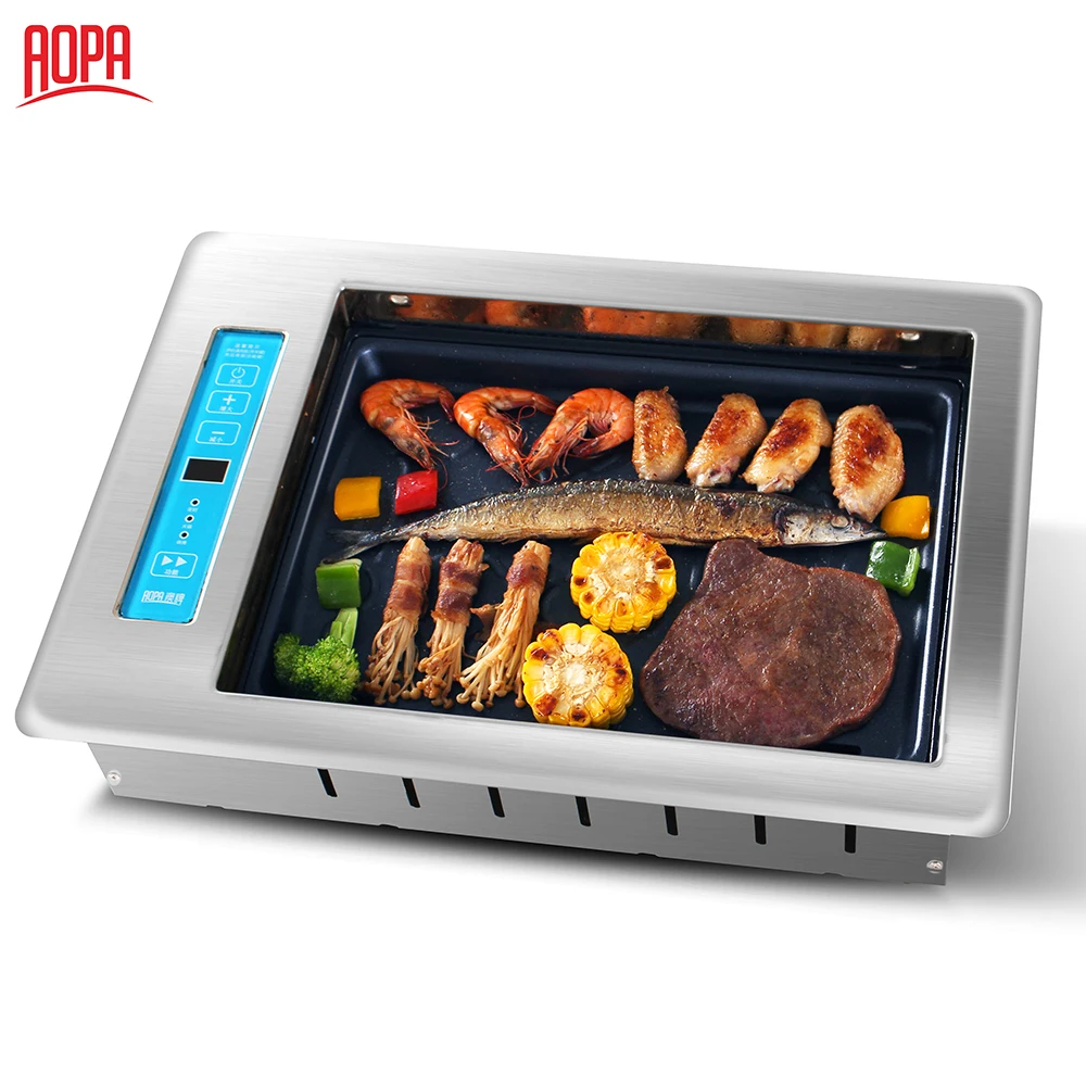 2018 Hot sale AOPA commercial korean barbecue table grill restaurant