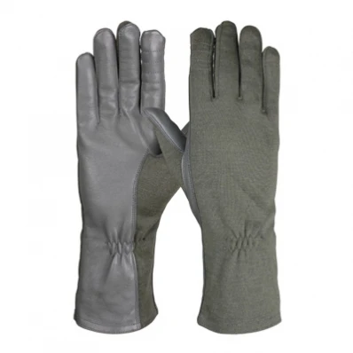 Top Quality Wholesale Soft Goatskin Nomex Flight Tactical Gloves Hand Safety Gloves Best Pilot Leather gloves from Pakistan