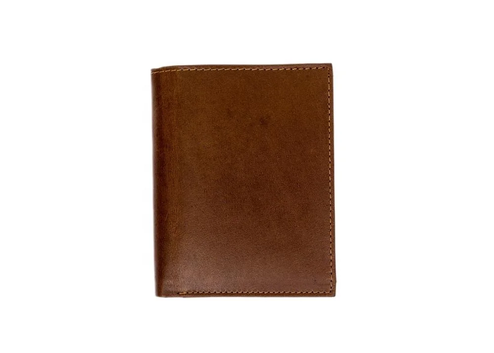 Brown Leather Stylish Card Holder Money Clip Smart Wallet For Men Leather Minimalistic Credit Card Holder Men Wallet Front Pocke