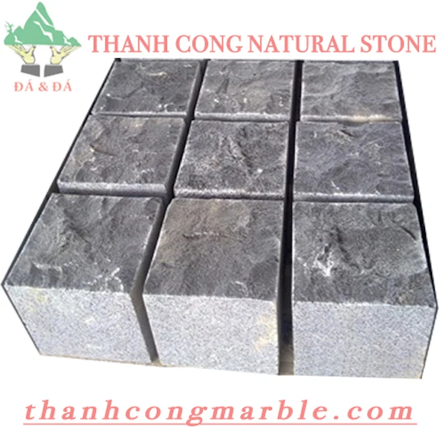 Bluestone Cubic Pavers 10x10 15x15 Natural Stone Cube Grey Limestone Walkway  Sidewalk Paving