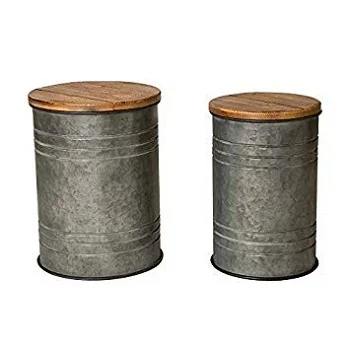 UNIQUE KITCHEN STORAGE CANISTER WITH WOOD LID HOT SELLING CANISTER WITH WOOD LID UNIQUE CANISTER WITH WOOD LID