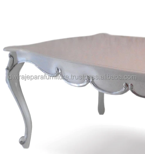 Mahogany Home and Indoor Furniture : Rectangular Dining Table Furniture Carved Baroque Style