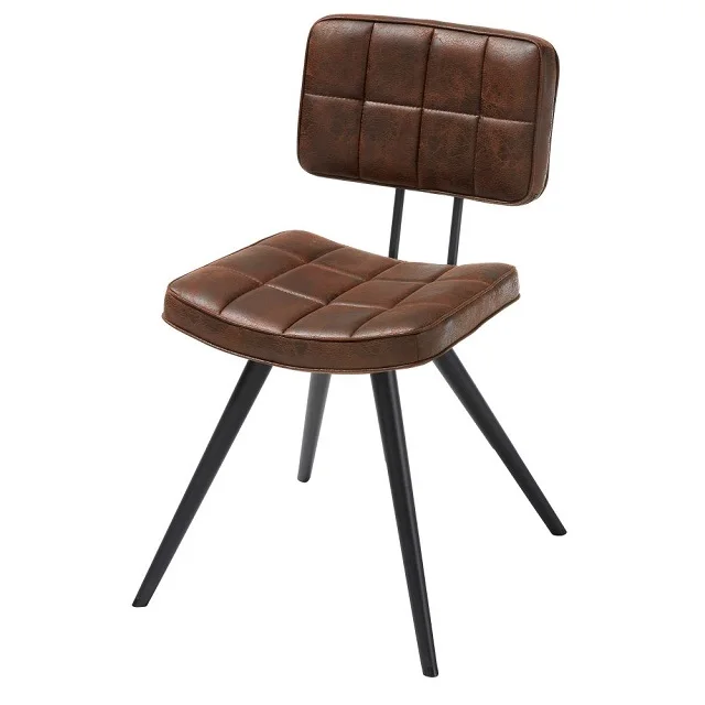 Original Design Leather & Iron Industrial Chair