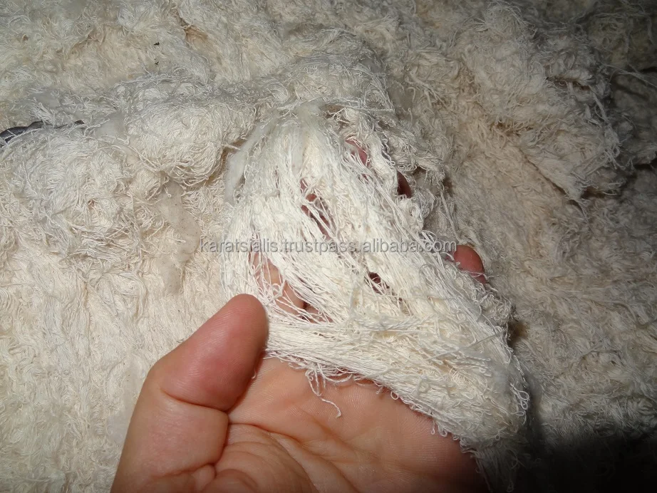
UNBLEACHED SPINING THREAD-YARN WASTE COTTON BALES with AQSIQ and CCIC. 
