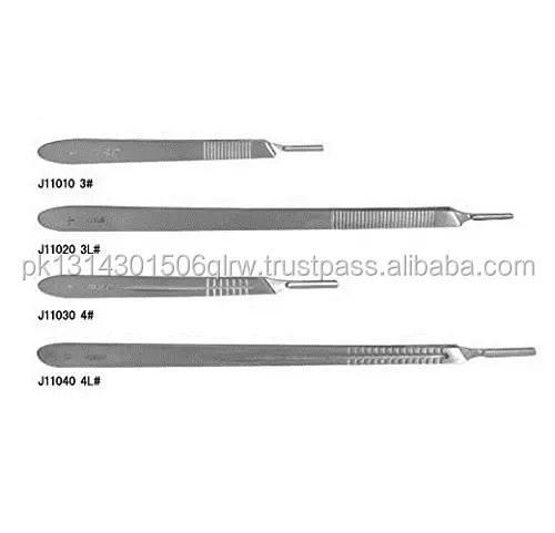 
Stainless Steel Kit of Scalpel Knife Handle #3, #3L, #4, and #4L 