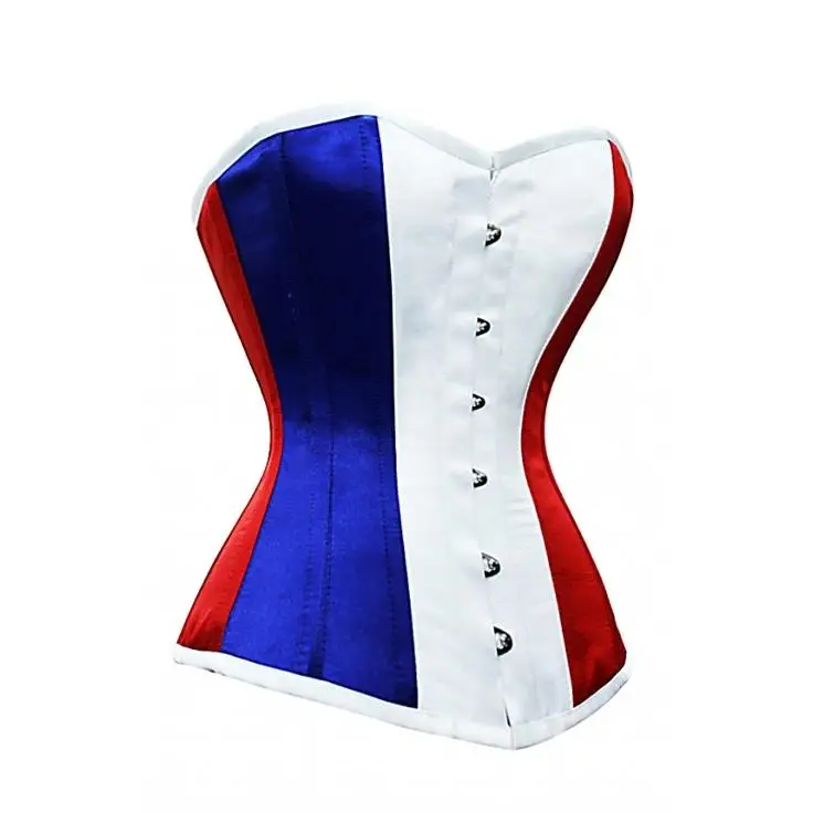 France Flag Corset Women Waist Trainer Shapewear Ladies Body Shaping Slimming Belt Control Panties High Waist Girdle with Hooks