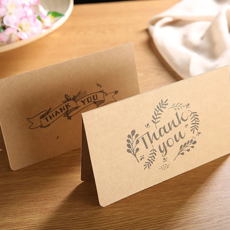 Kraft paper birthday cards holiday greeting cards blessings cards