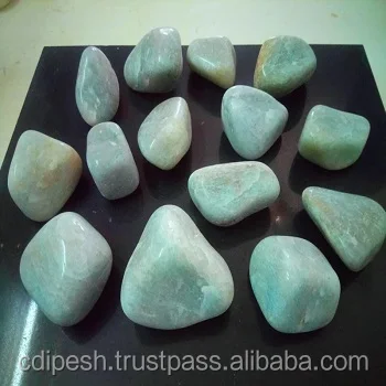 Natural beauty texture green high polished rock stone gravels for garden landscaping & home decoration