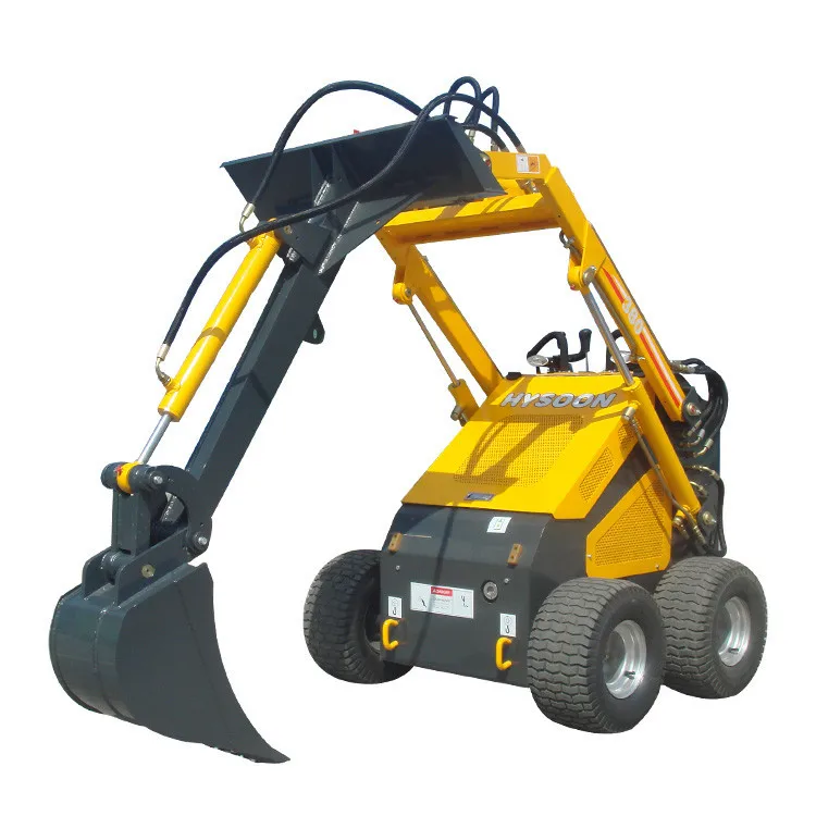 Hysoon hydraulic pump mini skid steer loader machine for sale image