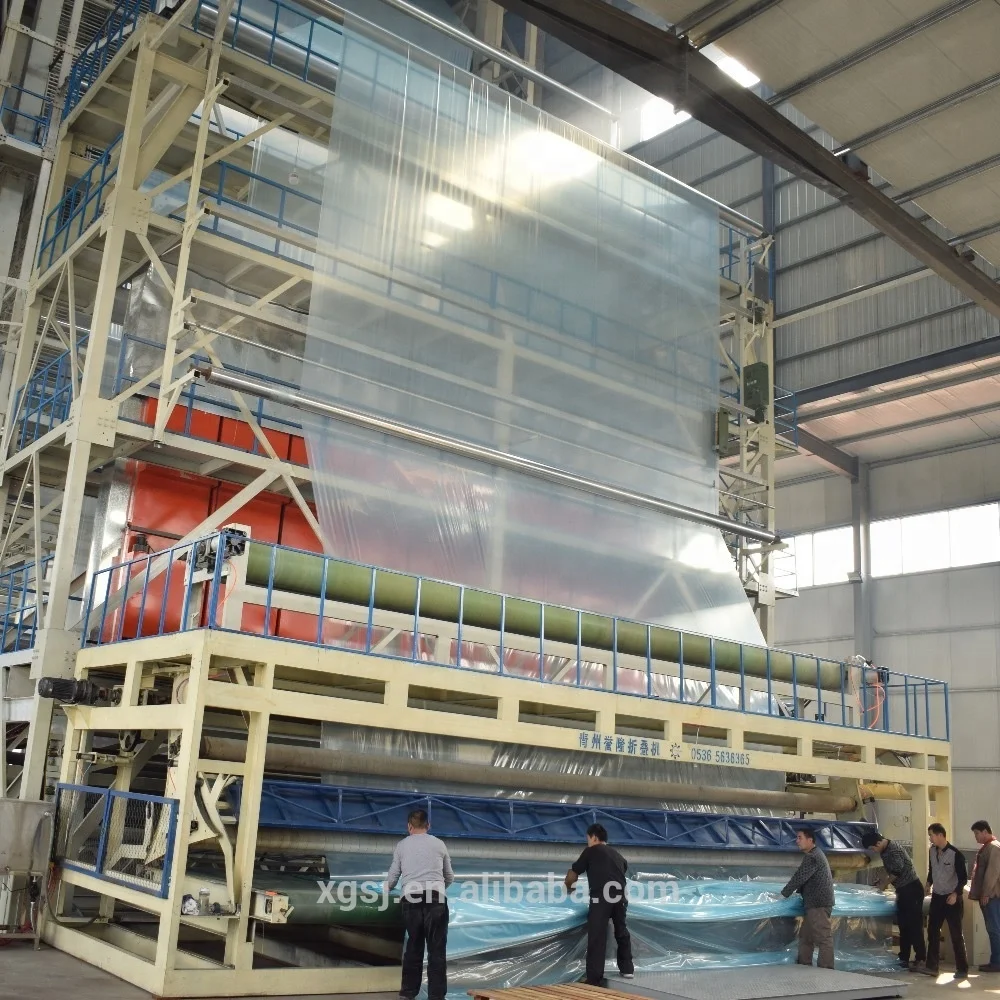 3 layer co-extrusion Greenhouse Blown Film Extrusion Line 16 meter