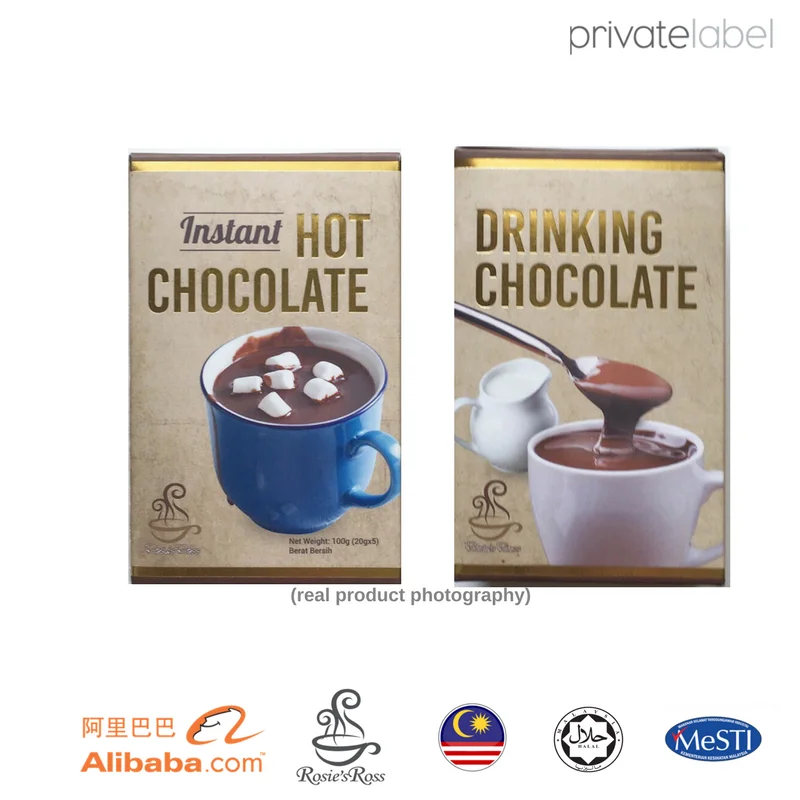 
Instant Hot Chocolate Beverage Powder Cacao Drink 3in1 