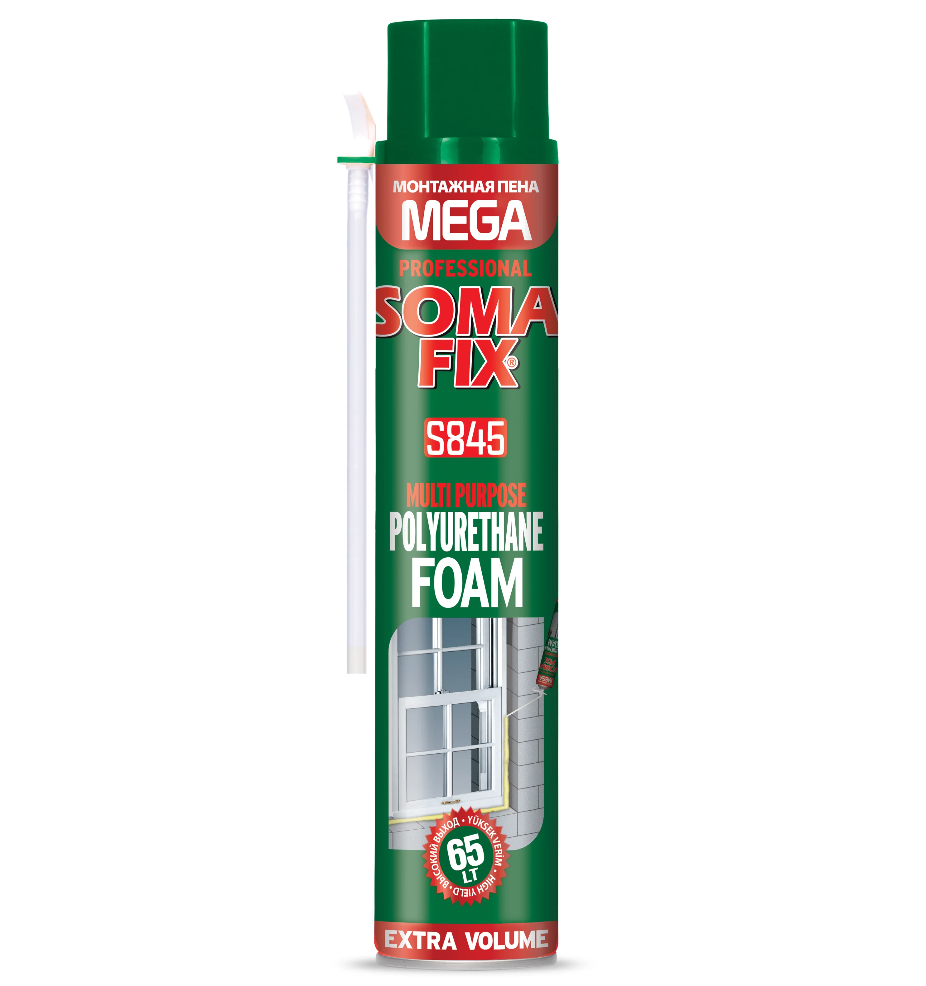 
 SOMAFIX 850 мл полиуретановая пена-ручной  