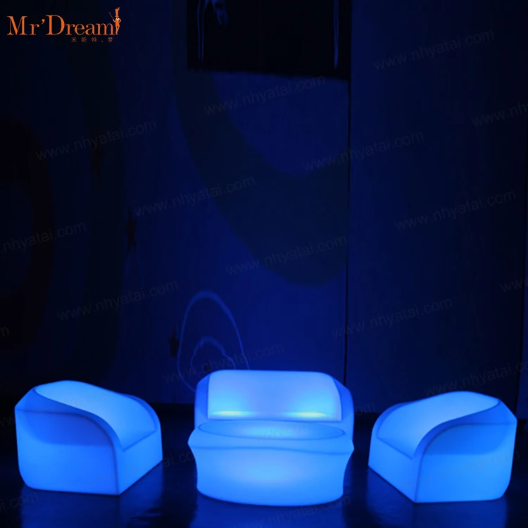 Led Furniture Modern Outdoor Garden Rechargeable Dubai Hotel Nightclub Bar Night Culb Sofa,bar Furniture