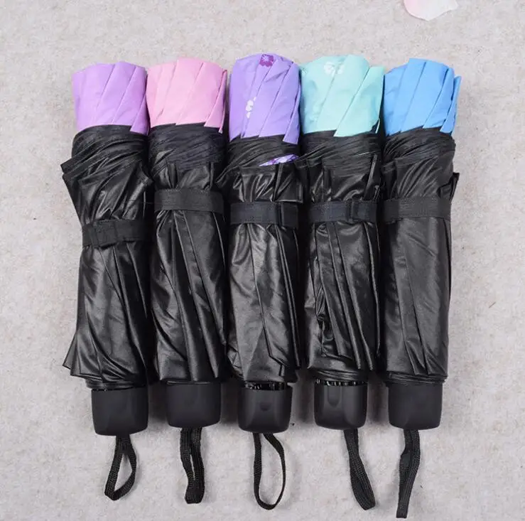 
Cheapest Best Quality Customize Logo Sun Folding Protection With Long Protection Umbrella 