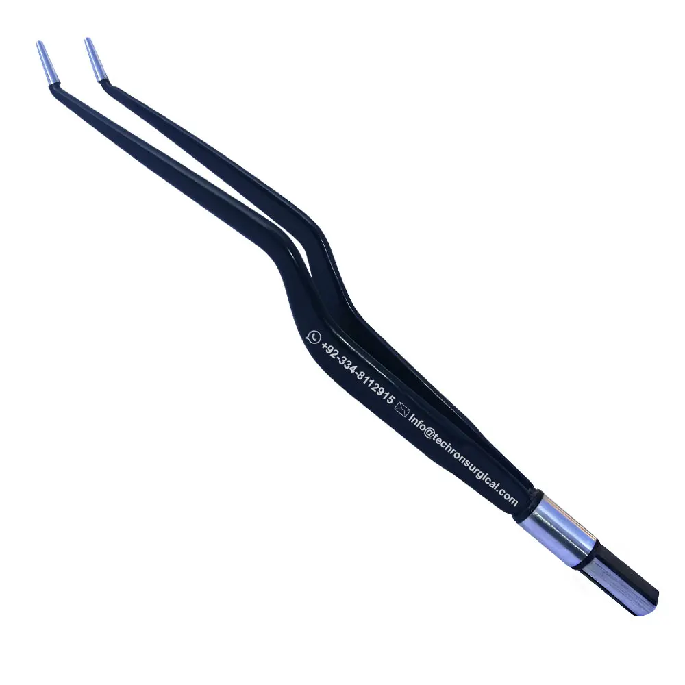 Bayonet Angled Up European Insulated Bipolar Forceps for Minimal Invasive Surgery