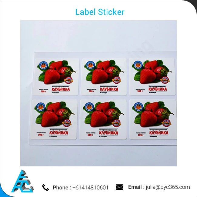 Custom Printed Fruit Self Adhesive Label Sticker Store Food Labels