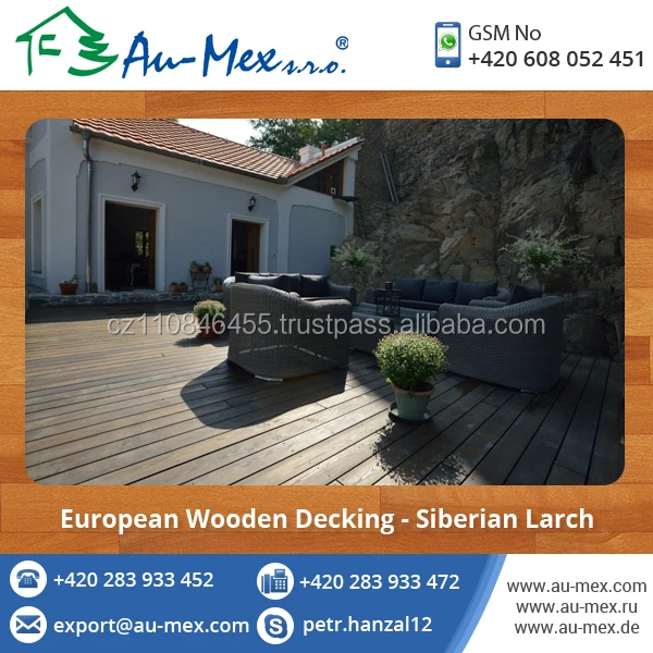 High Strength Siberian Wood Decking Available at Best Price