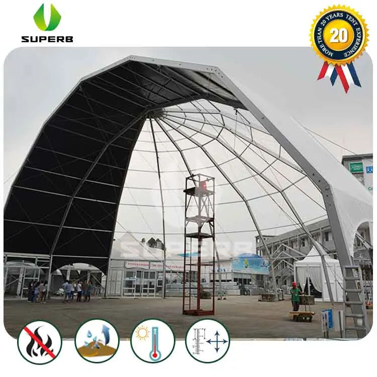 Large Outdoor Igloo Geodesic Dome Tent Waterproof and Fireproof with PVC Coated Aluminium and Steel Frame for Garden Use