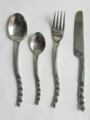 cutlery set of 4 spoon knife fork and baby spoon for home hotel and wedding parties