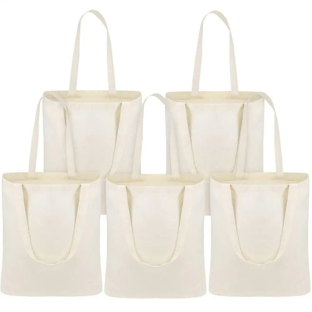 EBAY Amazon Cotton Bags Natural Custom Cotton Tote Shopping Bag Material Canvas Tote Bag Accept Customised Logo Customised Color