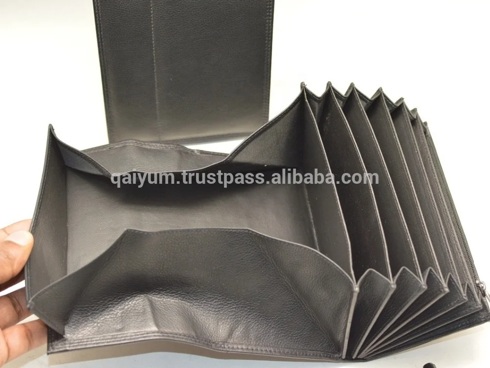 Waiter Purse Wallet Organizer Ladies Long Wallets Wholesale Genuine Leather Hold Money Customize Logo RFID Standard Size Unisex