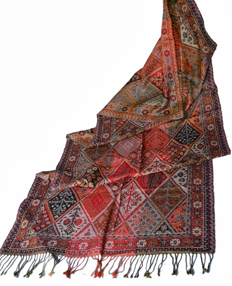 60/40 шелковая шерстяная шаль из пашмины жаккардовые стильные шелковые шали и шарфы с жаккардовым узором