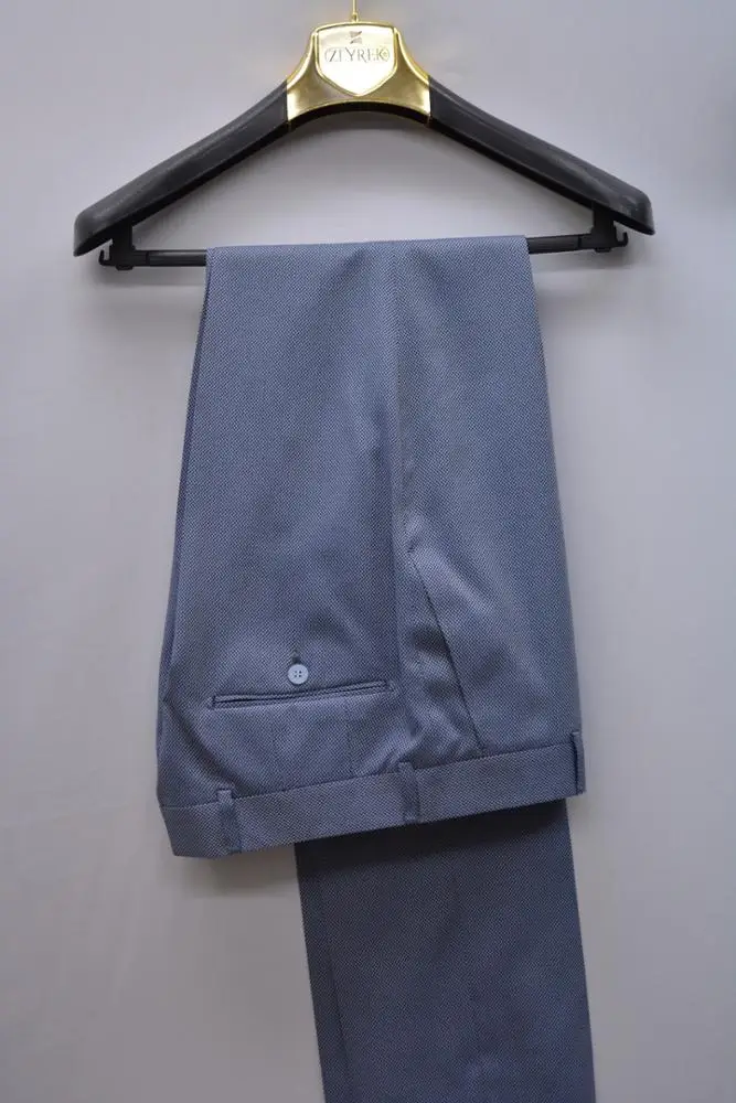 Мужской костюм смокинг для жениха облегающий деловой повседневный костюм синий комплект из 3 предметов