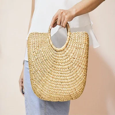 Best Choice for Summer Vacation High Quality Natural Craft Women Straw Bag
