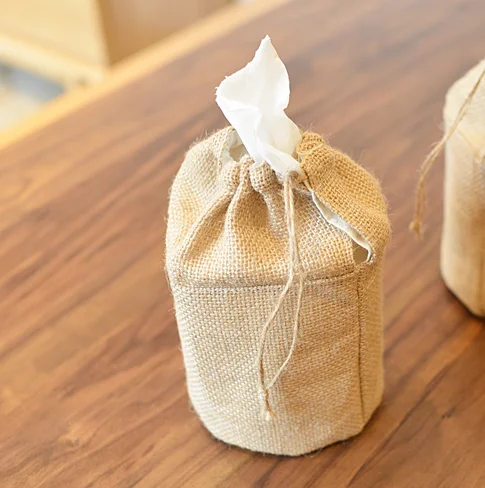 Wholesale hemp /jute drawstring sack gift bag for dog food