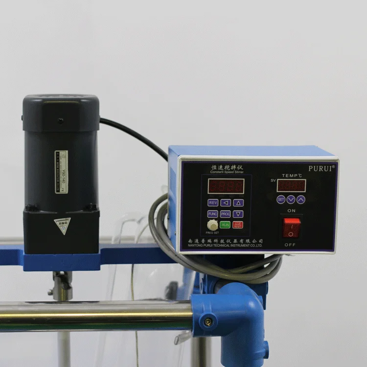 
10L lab vacuum distillation hydrolysis stirring glass reactor 