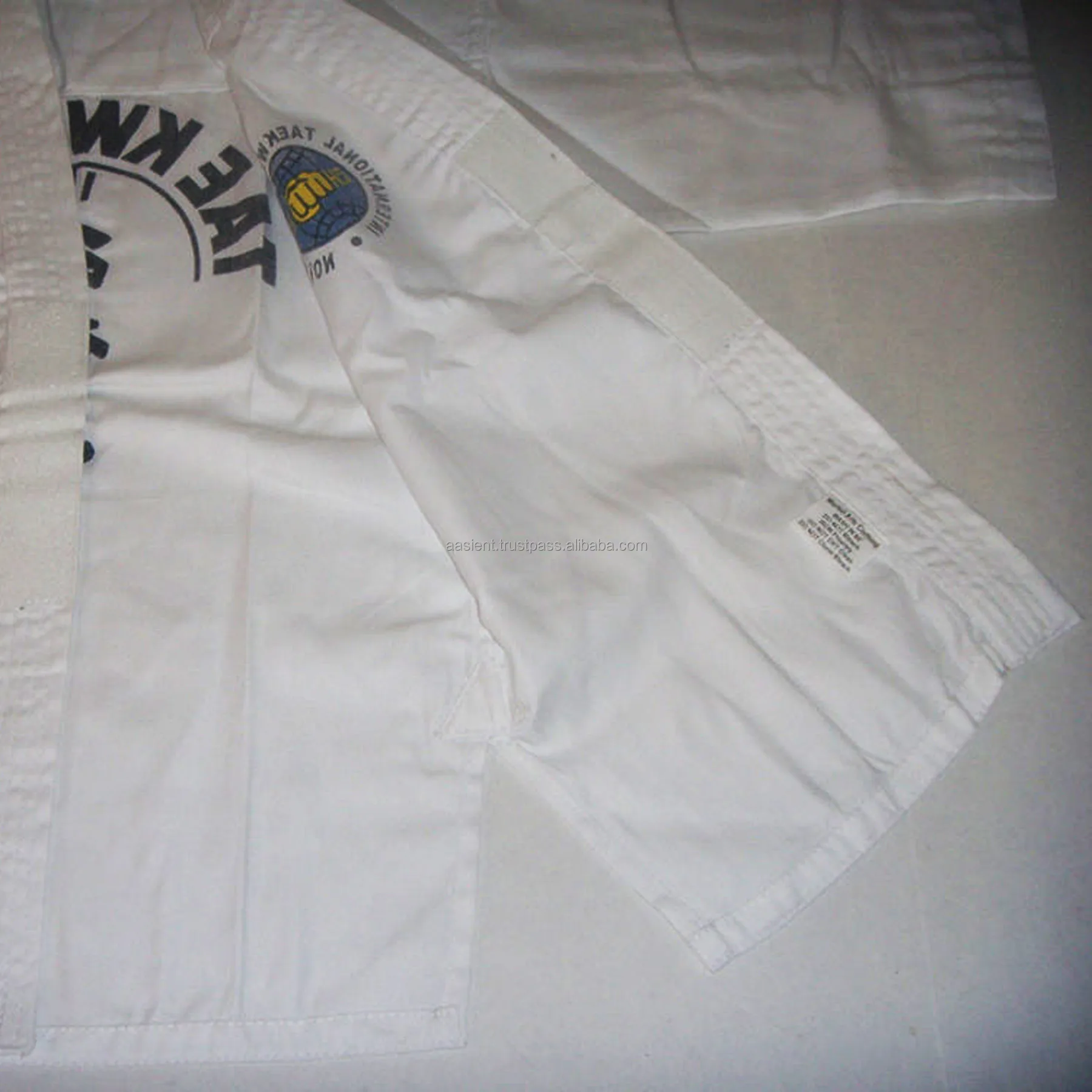 World TaeKwondo Uniforms Dobok Black V-Neck Tae Kwon Do