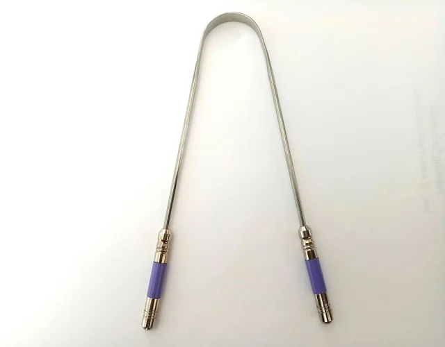Premium Stainless Steel Tongue Cleaner Dental Oral Hygiene Cleaning Care Tool Tongue Scraper