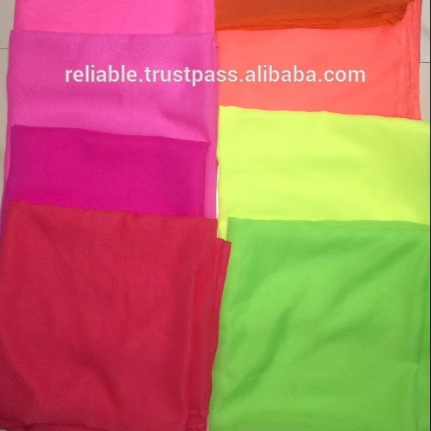 Neon Colors Solid Chiffon Scarves