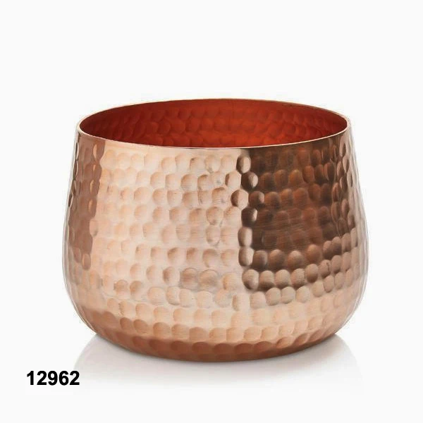 Handmade Hammered Iron Tea Light Holder Embossed Bowl Shape Votive Candle Holder for Home Decoration for Christmas and Easter