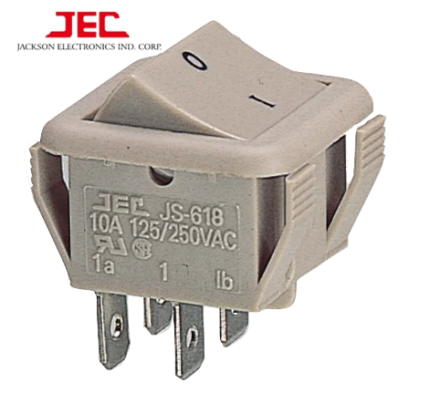 JEC RLEIL ROCKER SWITH 608 Series ON-OFF DPST DPDT двухполюсный 4-контактный 6-контактный цветной переключатель
