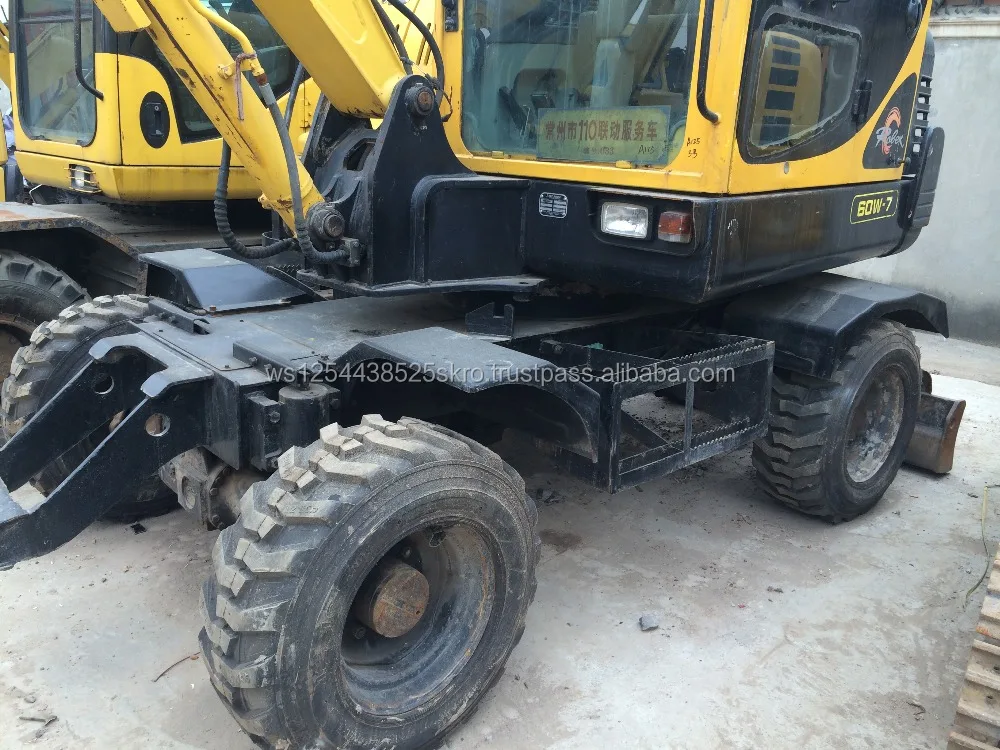 wheels excavator hyundai 60w-7 excavator digger for sale