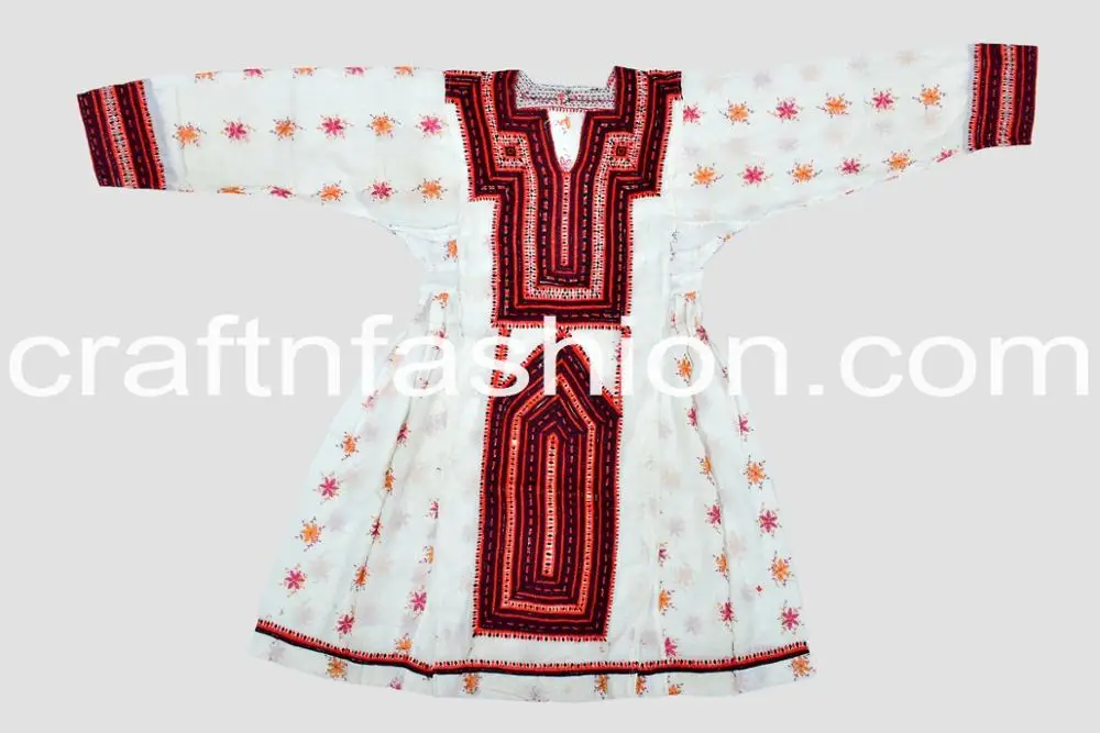 Vintage Handmade Kuchi Balochi Dress - Kuchi Banjara Bohemian Tunic Top - Embroidered Balochi Kuchi Ethnic Dress