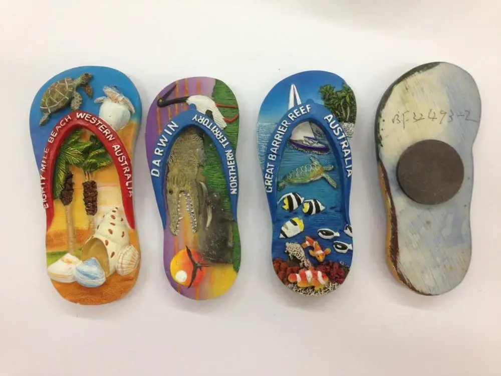 Australia souvenir gift Factory cheap custom Polyresin 3d  fridge magnet