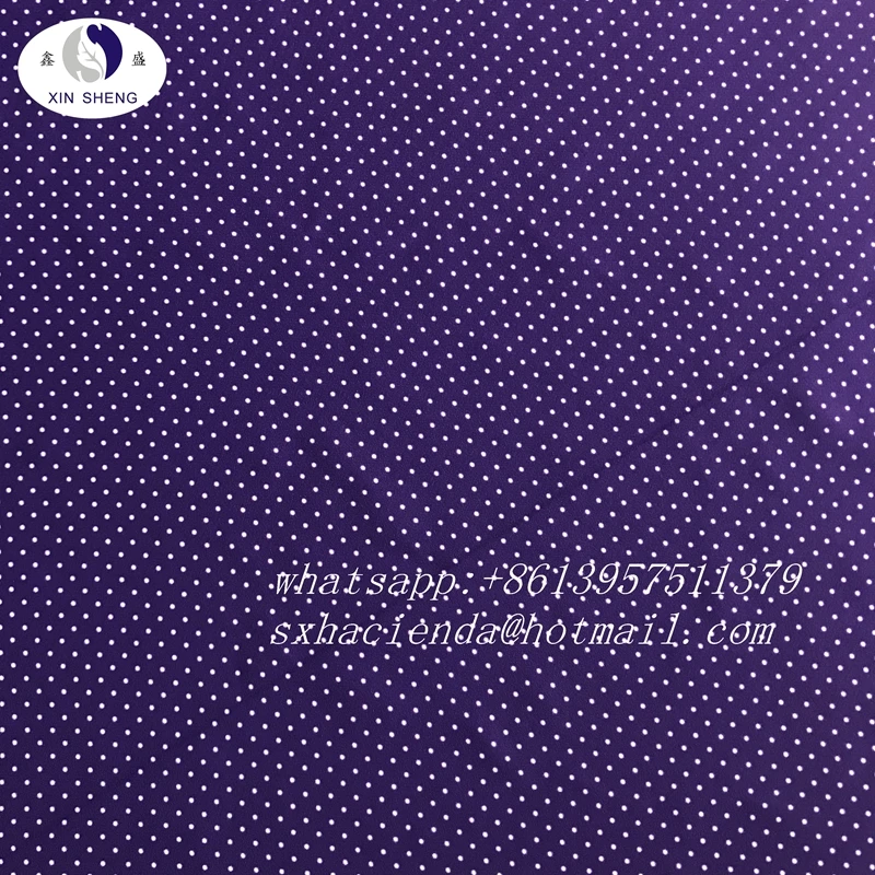 custom digital printed exquisite dot design 100% polyester chiffon moss crepe  for dress  fabric
